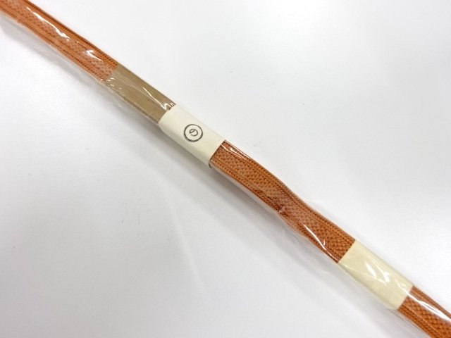 未使用品　正絹　帯留め用　手組三分紐